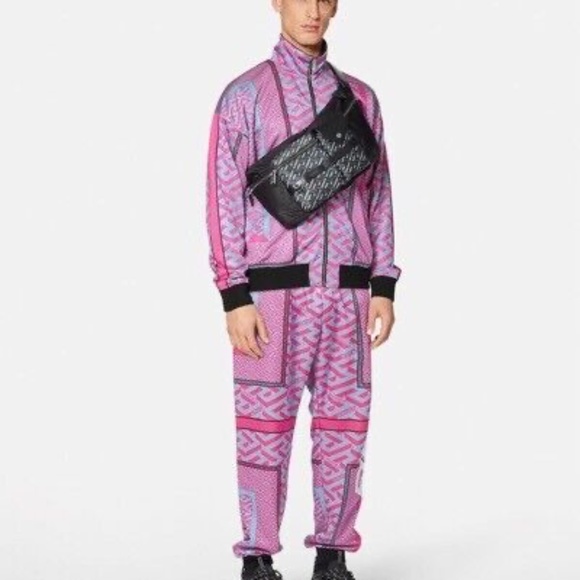 FULL LOOK - SHOP THE LOOK VERSACE FULL LOOK La Greca V Jacket and Pants - Picture 1 of 14